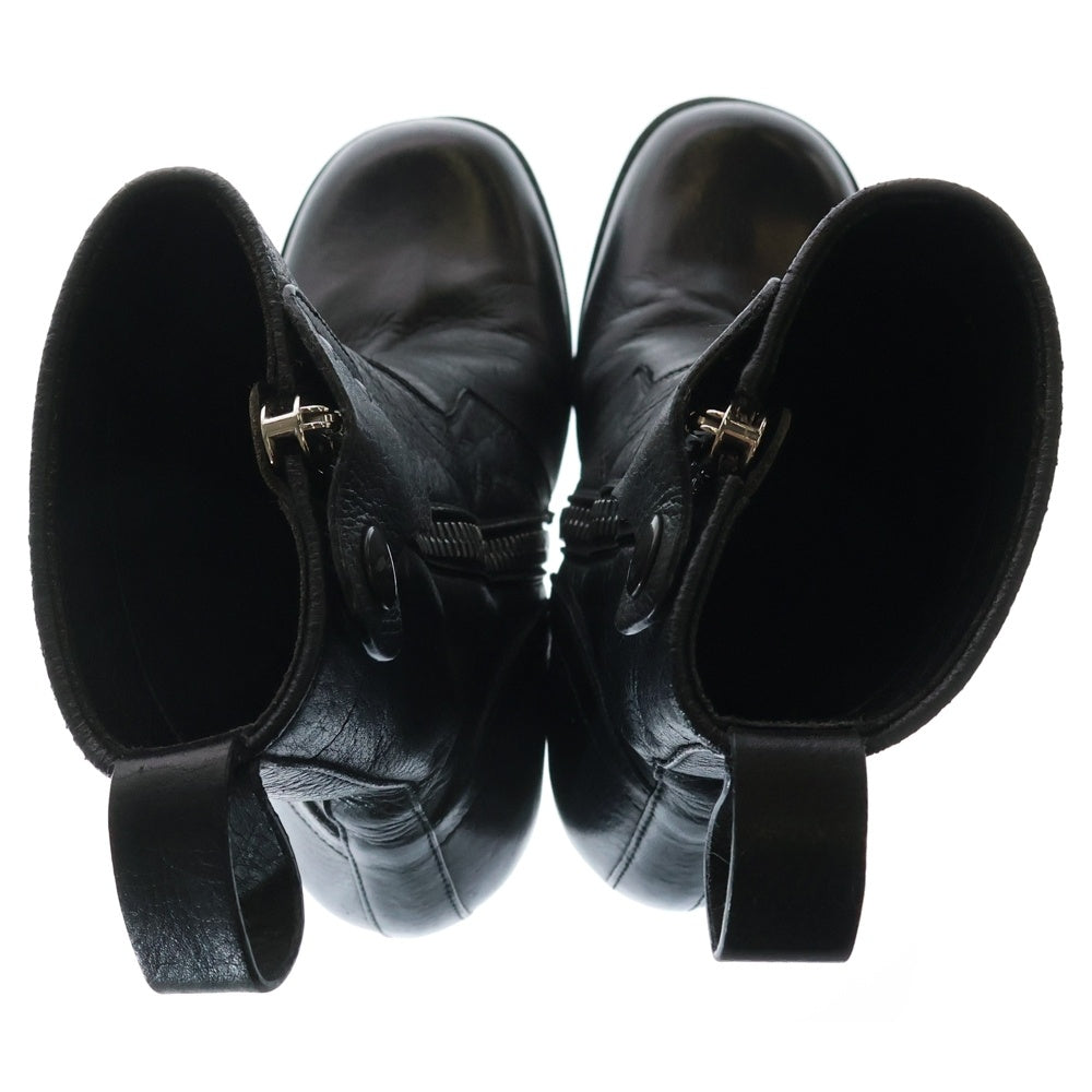 Rick Owens(リックオウエンス) Stiletto Platform Boot ジップアップ ヒールブーツ ブラック レディース