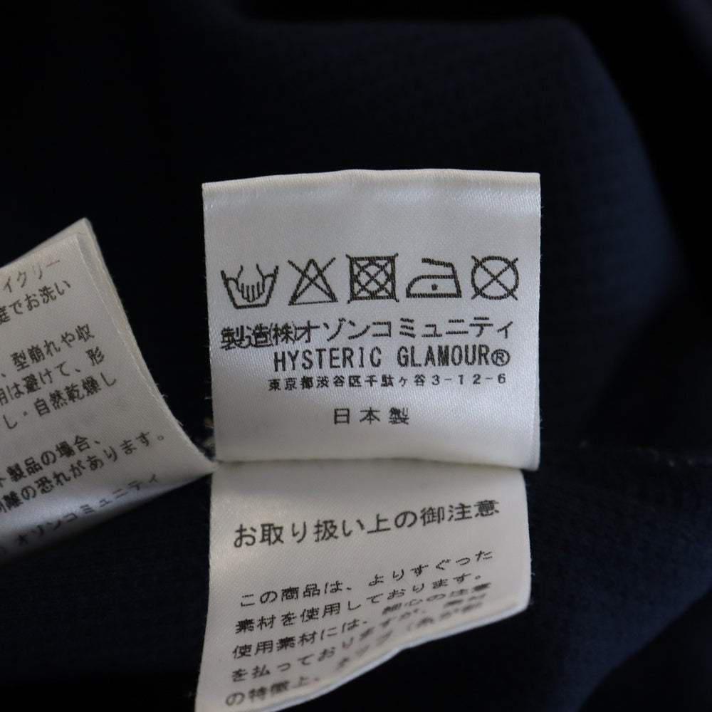 HYSTERIC GLAMOUR(ヒステリックグラマー) Sweatshirt サーマル クルーネックトレーナー ネイビー