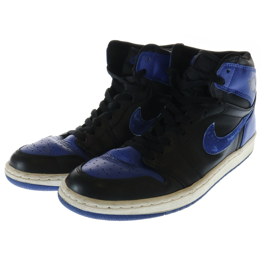 NIKE(ナイキ) 【観賞用2001年製】AIR JORDAN1 RETRO エアジョーダン1 レトロ ハイカットスニーカー ロイヤル ブルー/ブラック US10/28.0cm 136066-041