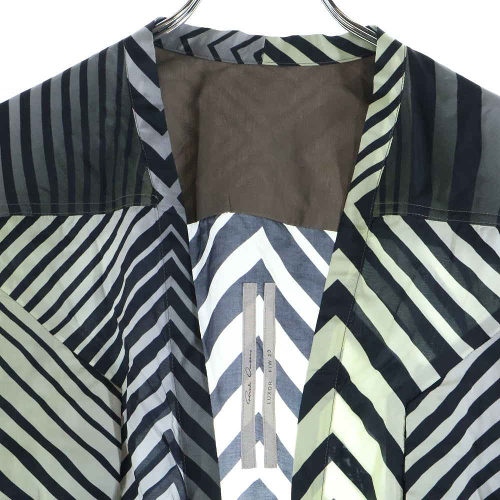 Rick Owens(リックオウエンス) 23AW FOGPOCKET SECRET LARRY ラリーシャツ 長袖シャツ ブラック RU02C7239-JP1