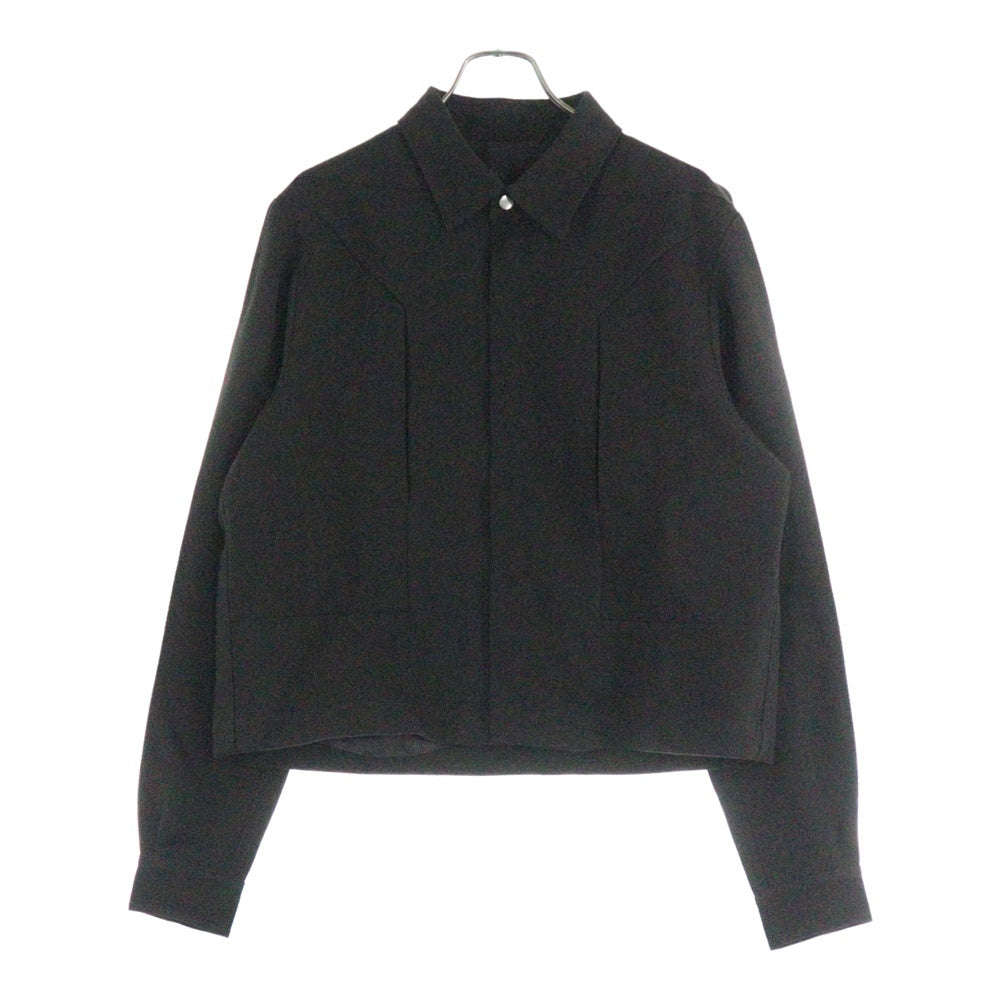 Rick Owens(リックオウエンス) 24AW ALICE STROBE SHIRT アリス ストロボシャツ ジャケット ブラック RP02D3718-WD