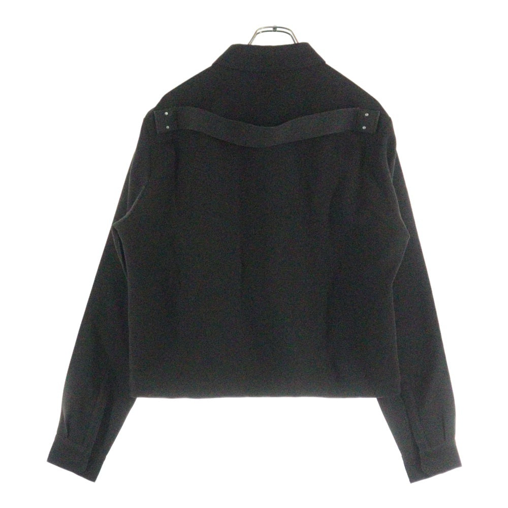 Rick Owens(リックオウエンス) 24AW ALICE STROBE SHIRT アリス ストロボシャツ ジャケット ブラック RP02D3718-WD