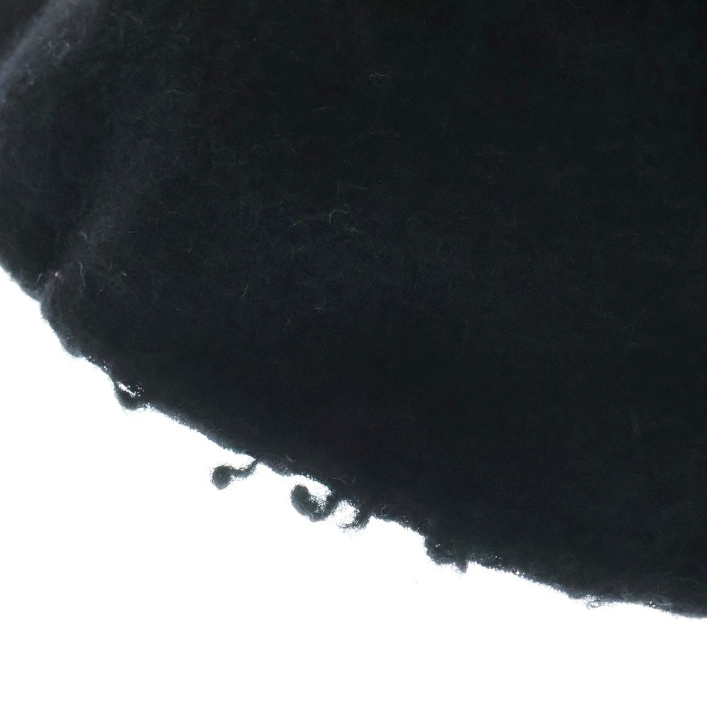 COMME des GARCONS SHIRT(コムデギャルソンシャツ) WOOL NYLON TWEED GARMENT MILLED HAT ウールナイロン バケットハット ブラック 帽子 FL-K601