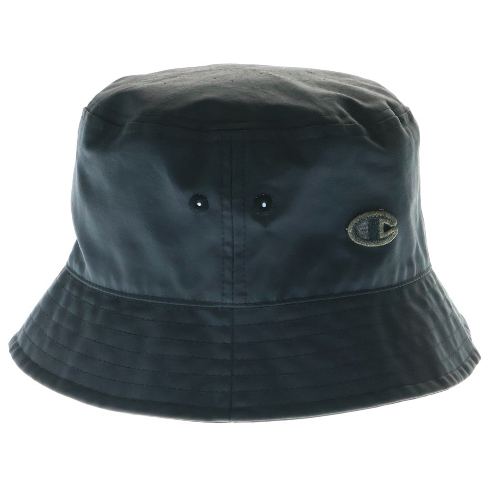 Rick Owens(リックオウエンス) ×Champion GILLLINGAN HAT NYLON チャンピオン ナイロンバケットハット 帽子 ブラック CM21S0022-805406