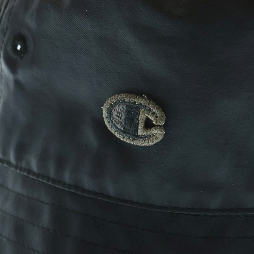 Rick Owens(リックオウエンス) ×Champion GILLLINGAN HAT NYLON チャンピオン ナイロンバケットハット 帽子 ブラック CM21S0022-805406