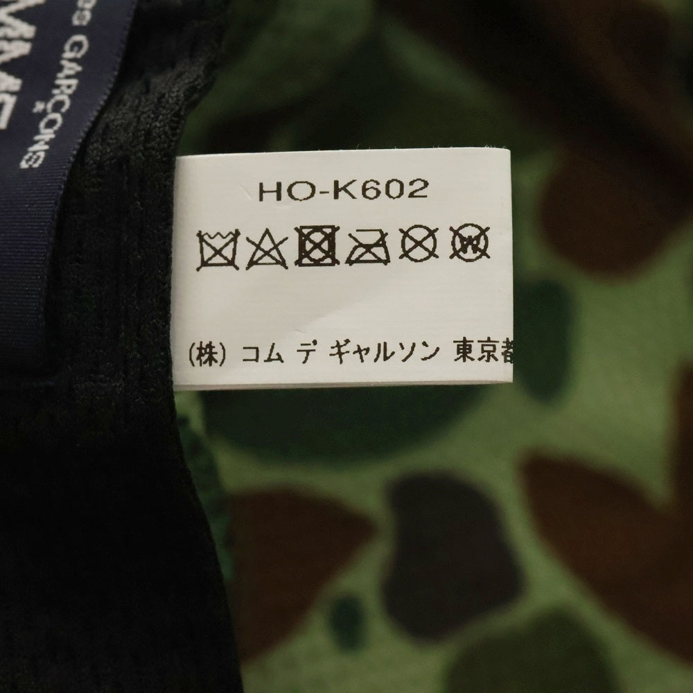 COMME des GARCONS HOMME(コムデギャルソンオム) NYLON WEATHER HAT BRIEFING ロゴプリント バケットハット 帽子 ブラック HO-K602