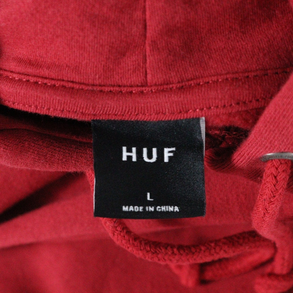 HUF(ハフ) LOVELY SORT PO HOODIE ラブリーフーディ プルオーバースウェットパーカー レッド