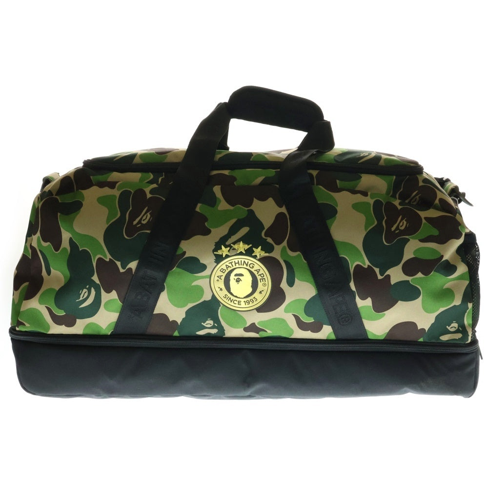 adidas(アディダス) ×A BATHING APE BAPE DUFFLE BAG アベイシングエイプ カモフラージュ 迷彩ダッフルバッグ カーキ JY8236