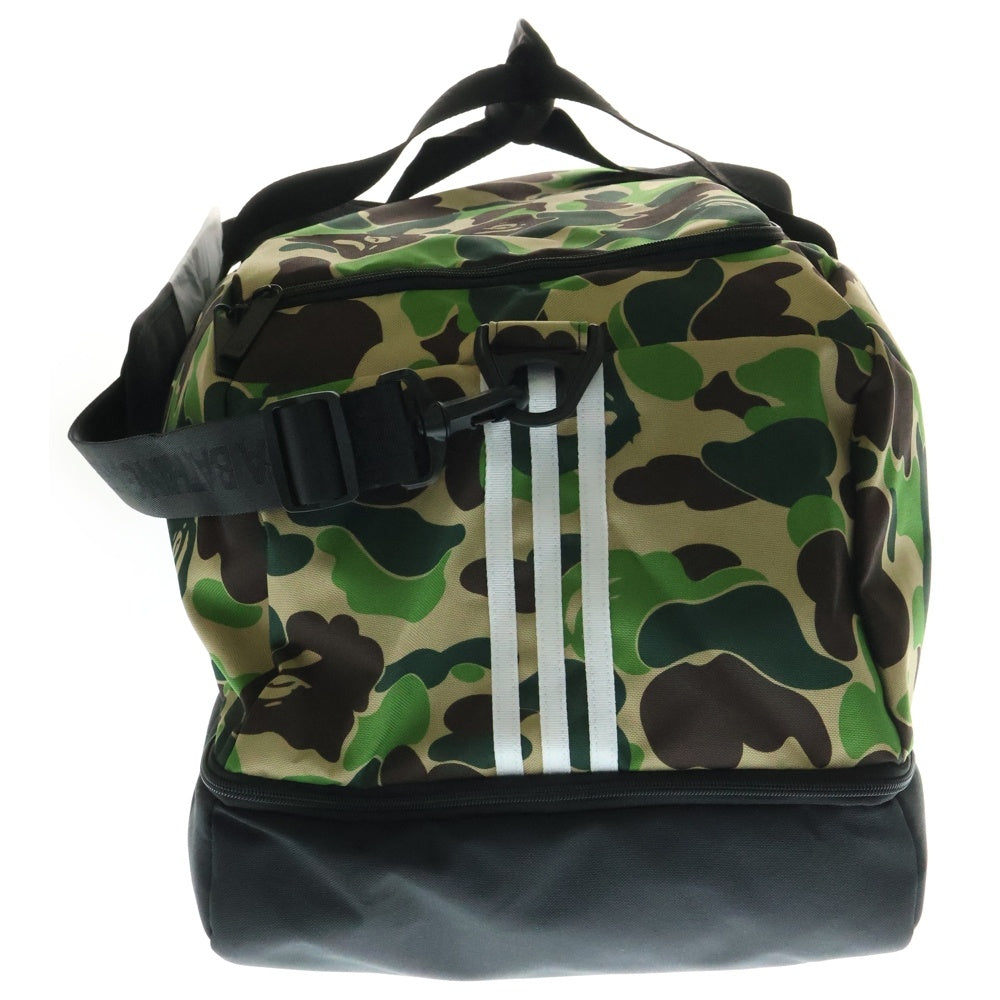 adidas(アディダス) ×A BATHING APE BAPE DUFFLE BAG アベイシングエイプ カモフラージュ 迷彩ダッフルバッグ カーキ JY8236