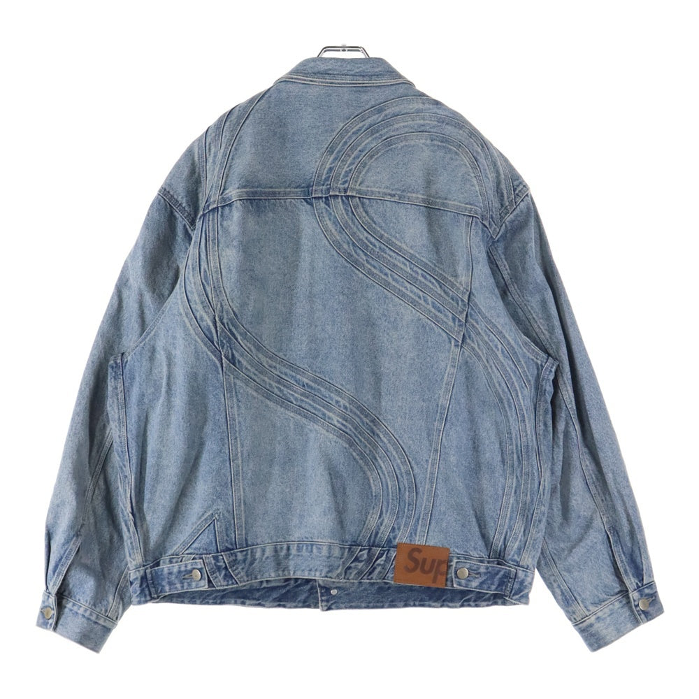 SUPREME(シュプリーム) 24SS S Logo Denim Trucker Jacket Sロゴ デニムトラッカージャケット Gジャン インディゴ