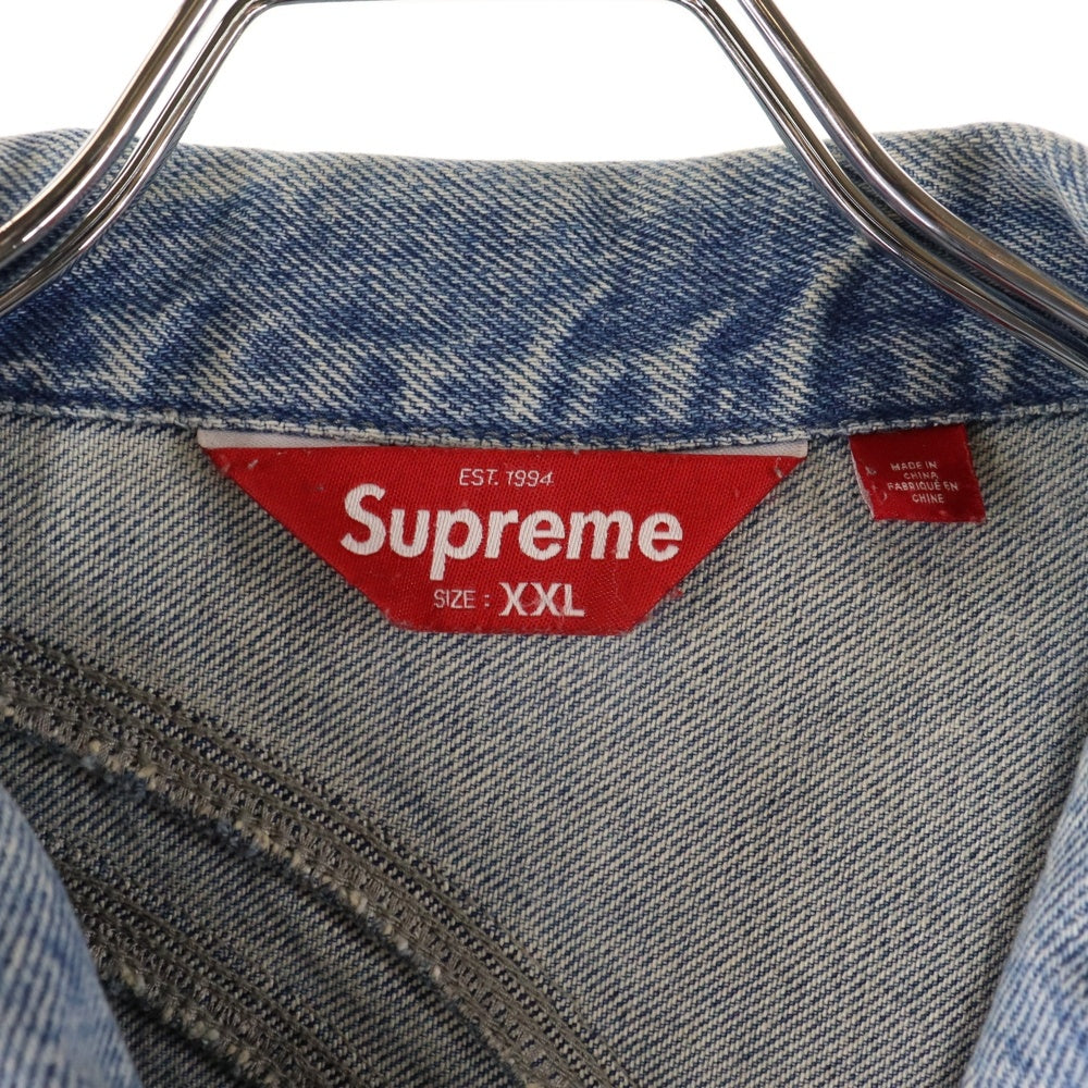 SUPREME(シュプリーム) 24SS S Logo Denim Trucker Jacket Sロゴ デニムトラッカージャケット Gジャン インディゴ