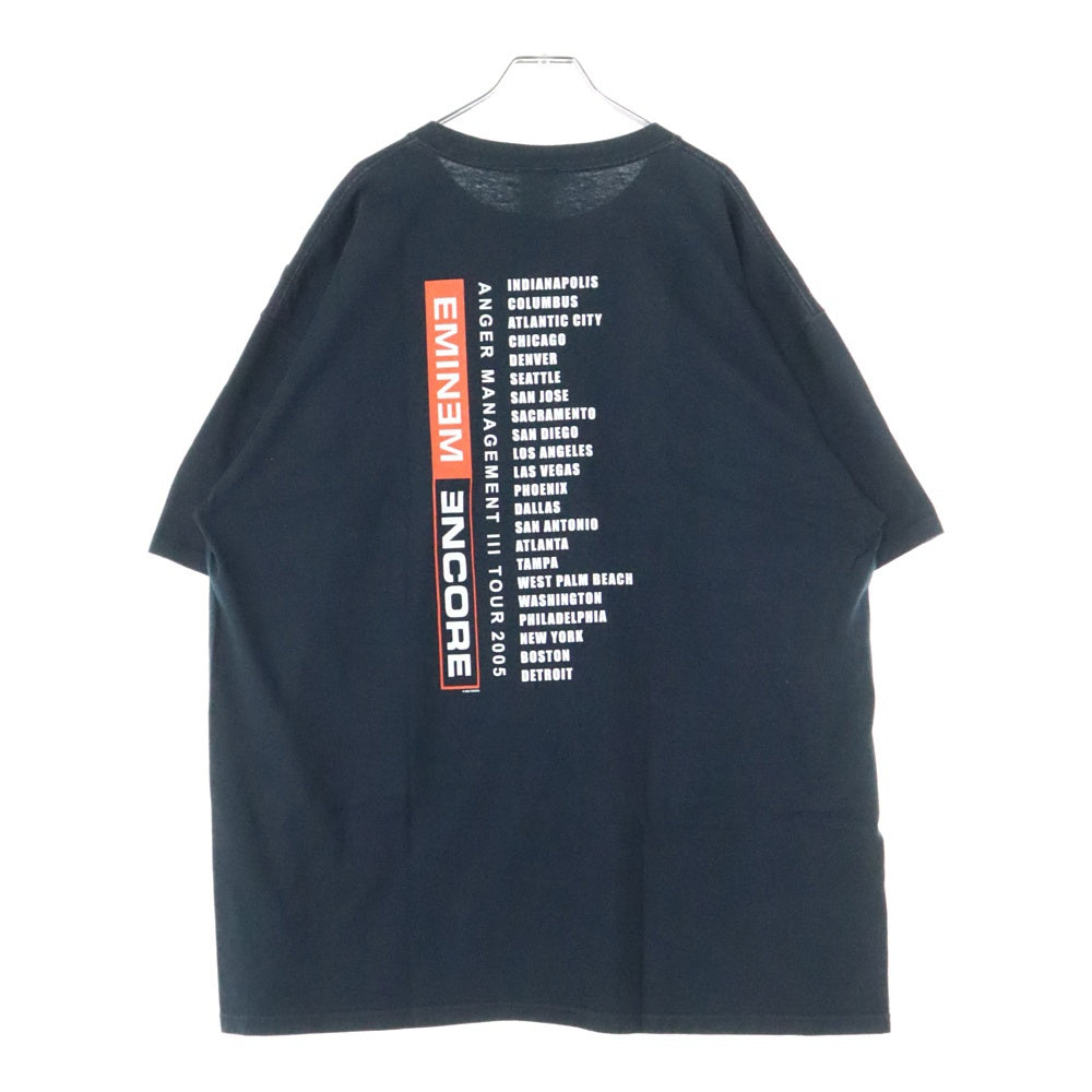 VINTAGE(ヴィンテージ) 00s EMINEM ANGER MANAGEMENT TOUR 2005 Tee エミネム アングリーマネジメント ツアー 半袖Tシャツ ブラック