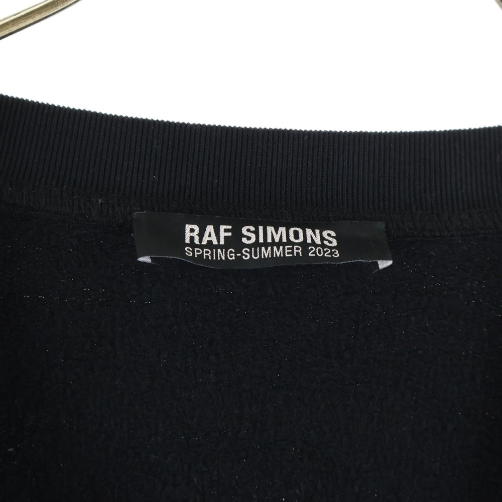 RAF SIMONS(ラフシモンズ) 23SS Tour Cardigan ツアー カーディガン フロントプリント ブラック 222-M178 19004-0099