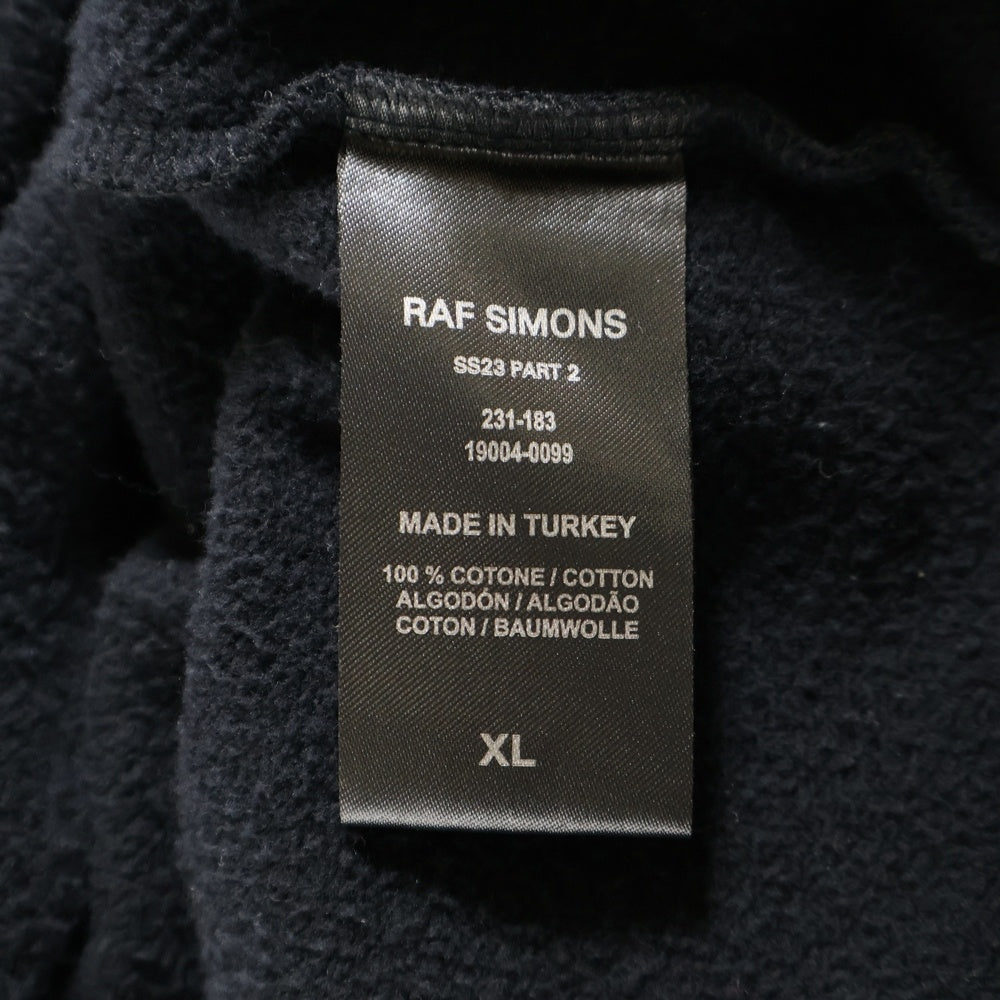 RAF SIMONS(ラフシモンズ) 23SS Tour Cardigan ツアー カーディガン フロントプリント ブラック 222-M178 19004-0099