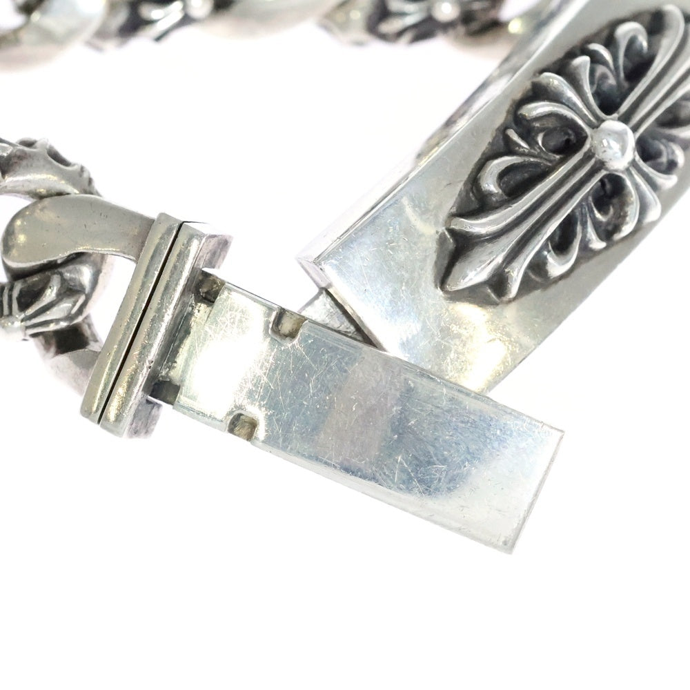 CHROME HEARTS(クロムハーツ) ID FLORAL CRS フローラルクロスIDファンシーリンク ブレスレット 11LINK シルバー