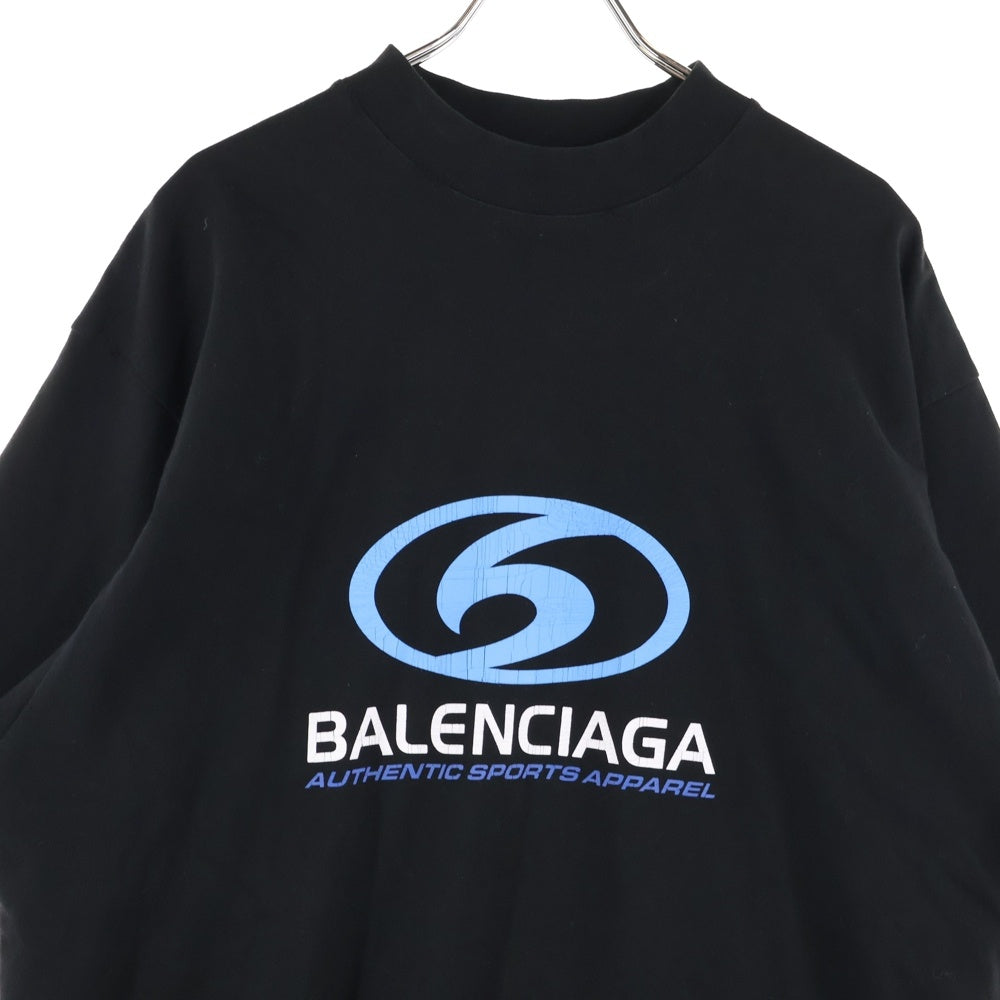 BALENCIAGA(バレンシアガ) 24SS Super Medium Fit Tee スーパー ミディアム フィット 半袖Tシャツ カットソー ブラック 764235 TPVU6