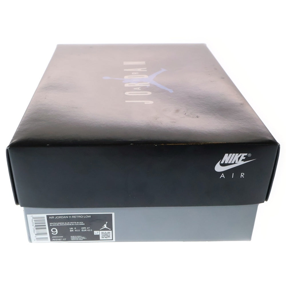 NIKE(ナイキ) AIR JORDAN11 RETRO LOW エアジョーダン11 レジェンドブルー ローカットスニーカー ホワイト US9/27cm AV2187-117
