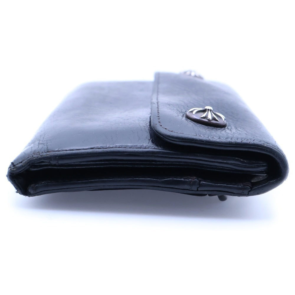 CHROME HEARTS(クロムハーツ) WAVE ウェーブ レザーウォレット 財布 ブラック BCA374