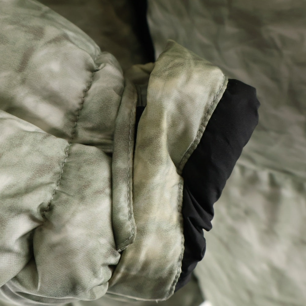 SUPREME(シュプリーム) 19AW ×THE NORTH FACE Paper Print Nuptse Jacket ND91806I ザ ノースフェイス ペーパープリント ヌプシ ナイロン ダウンジャケット ブラック/グレー
