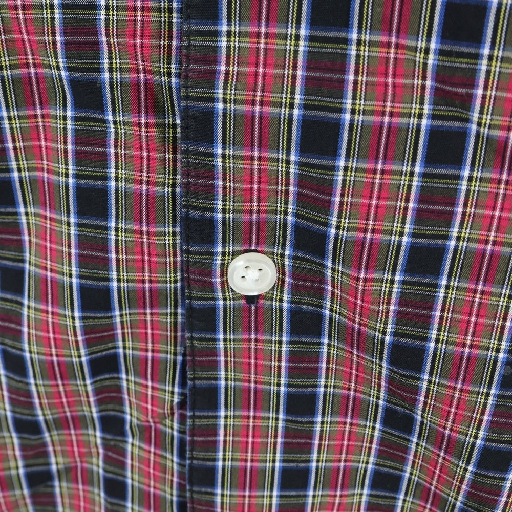 SUPREME(シュプリーム) 24SS Loose Fit Mini Plaid S/S Shirt 刺繍 半袖チェックシャツ レッド