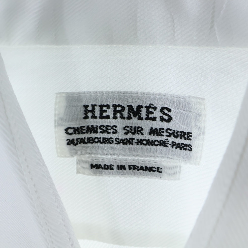 HERMES(エルメス) Shirt セリエボタン 長袖シャツ ホワイト