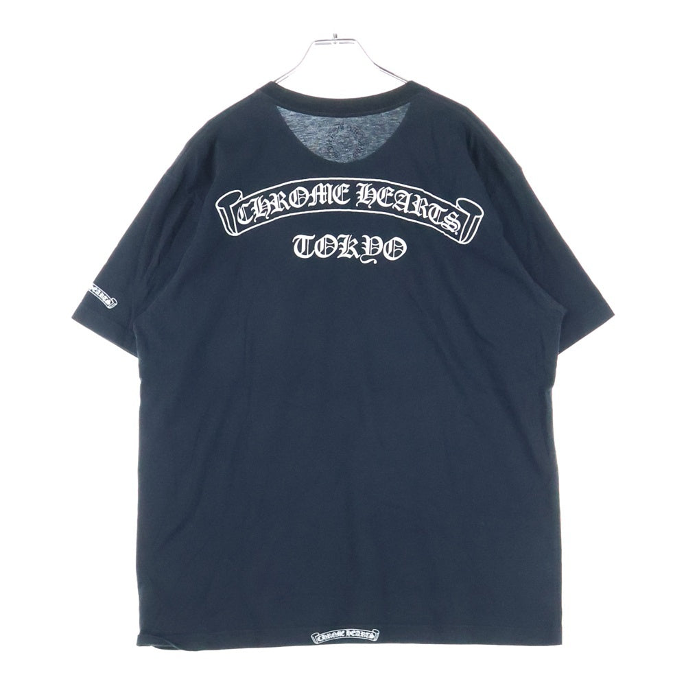 CHROME HEARTS(クロムハーツ) CH T-SHIRT LTD TOKYO 東京限定 バックスクロールプリント 半袖Tシャツ ブラック