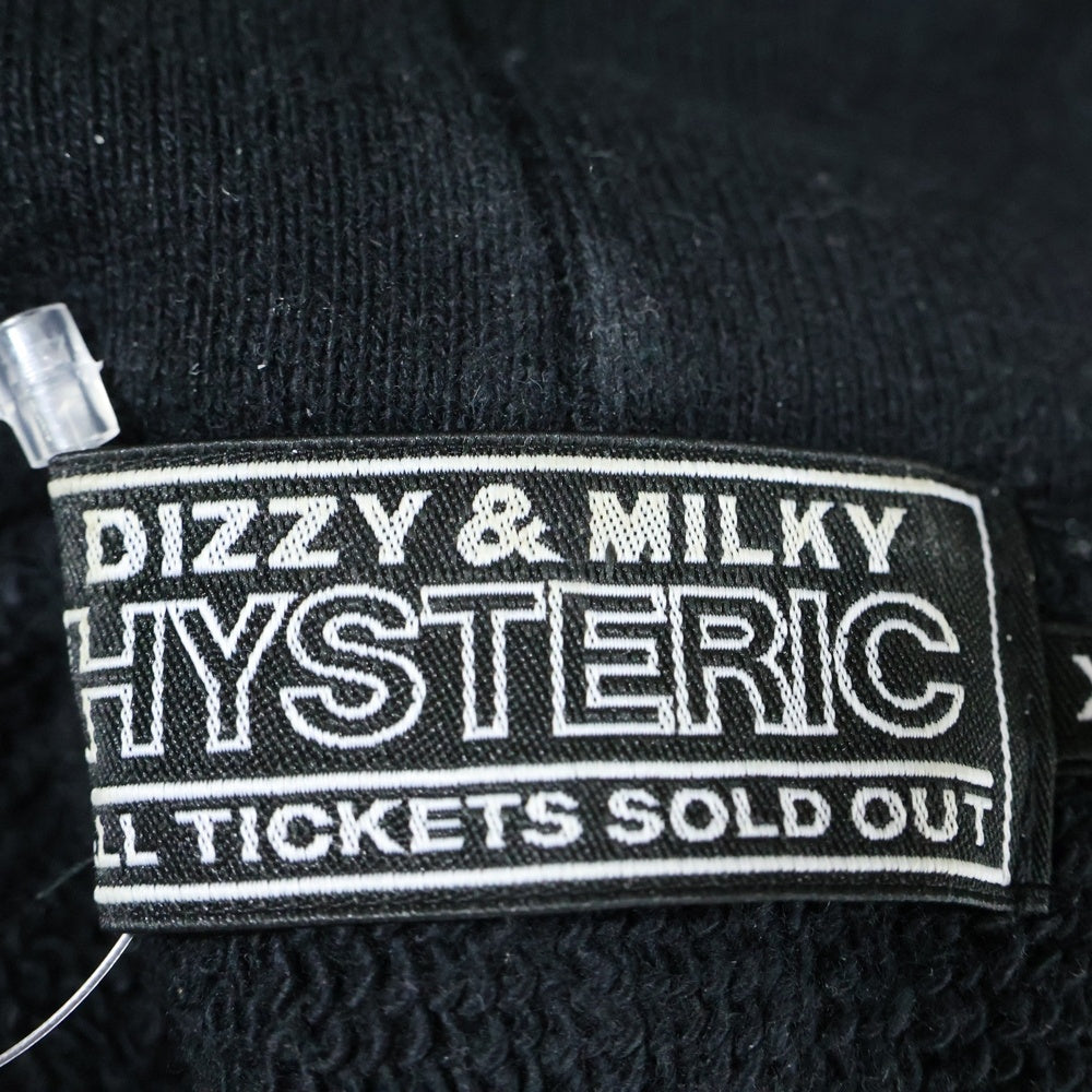 HYSTERIC GLAMOUR(ヒステリックグラマー) EVIL'S DAYDREAM HOODIE プルオーバースウェットパーカー フーディー ブラック 02243CF03