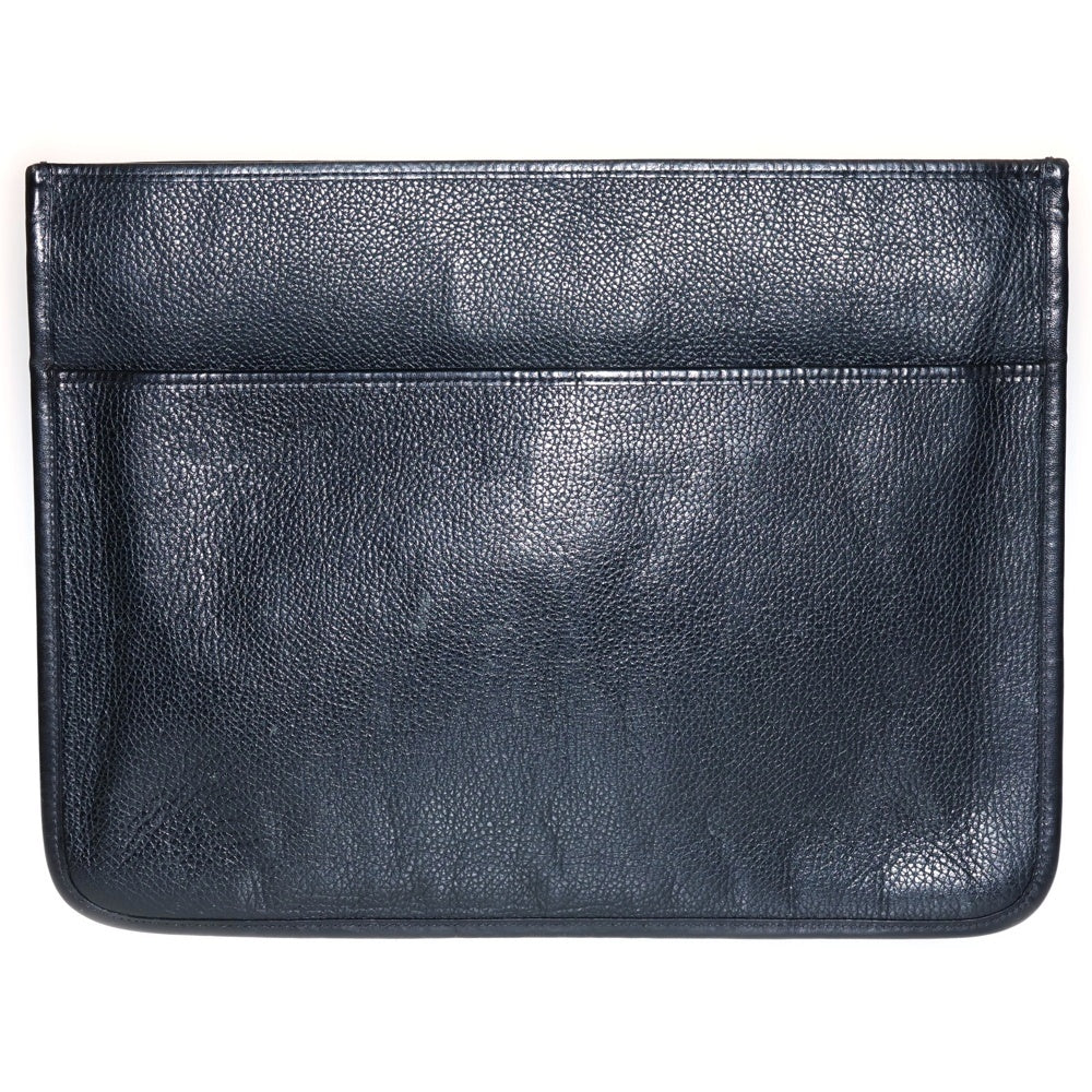 THOM BROWNE(トムブラウン) Lether Clutch Bag レザークラッチバッグ ブラック