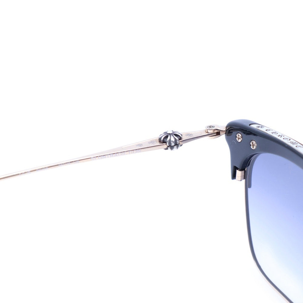 CHROME HEARTS(クロムハーツ) SLUNTRADICTION ウェリントンサングラス 眼鏡 アイウェア ブラック/ゴールド