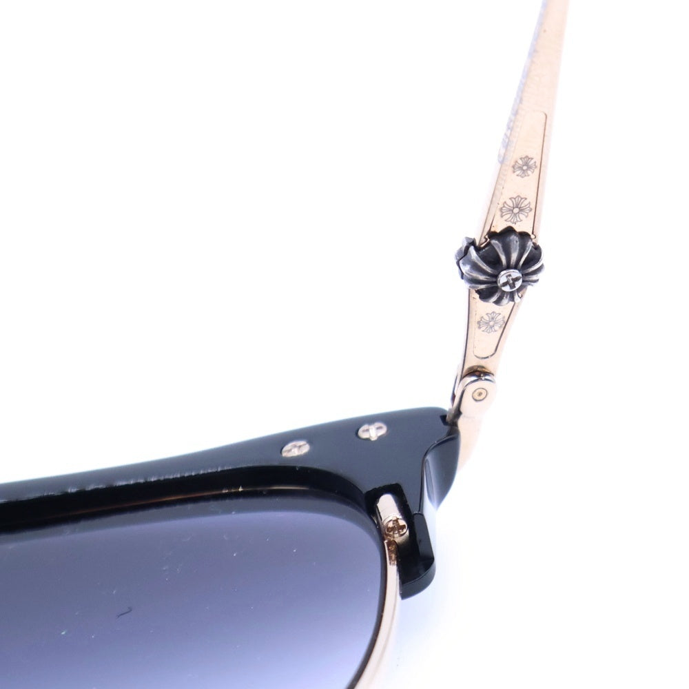 CHROME HEARTS(クロムハーツ) SLUNTRADICTION ウェリントンサングラス 眼鏡 アイウェア ブラック/ゴールド