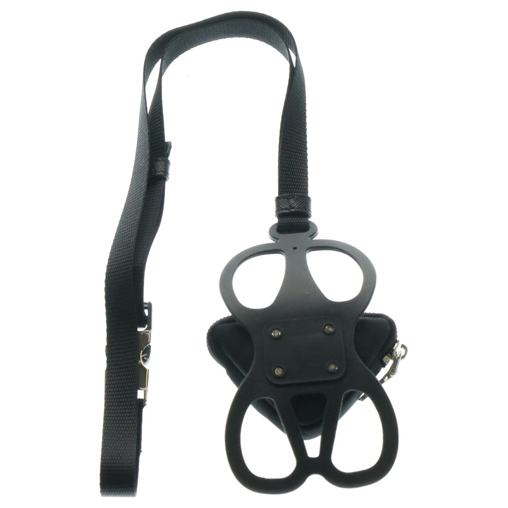 PRADA(プラダ) Re-Nylon Phone Holder リナイロン トライアングルロゴ スマートフォンホルダー ミニポーチ ブラック1ZT054