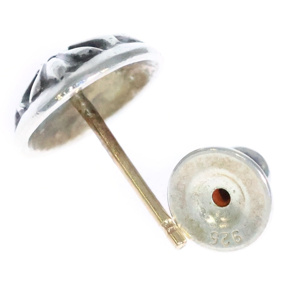 CHROME HEARTS(クロムハーツ) STUD CRSBLL 1DIA クロスボールスタッドピアス 1ダイヤ シルバー