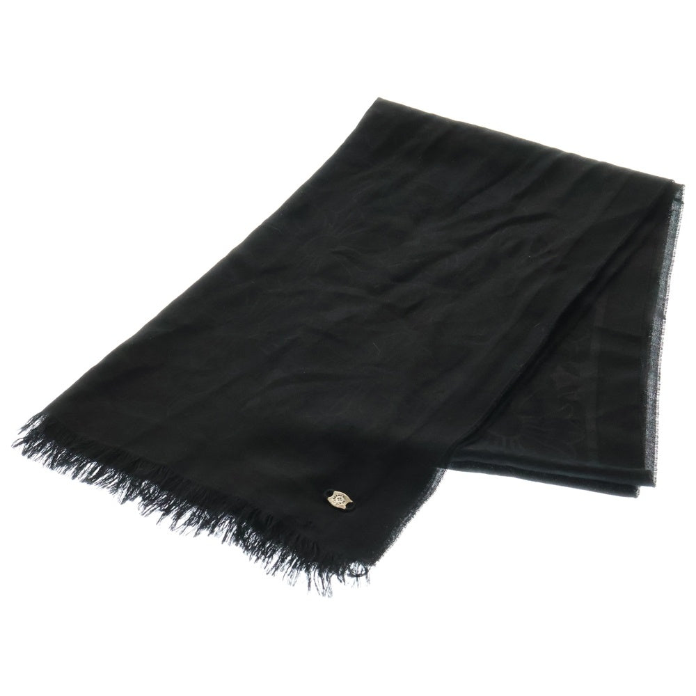 CHROME HEARTS(クロムハーツ) CH SCARF CASHMERE カシミヤ 大判スカーフ ストール ブラック