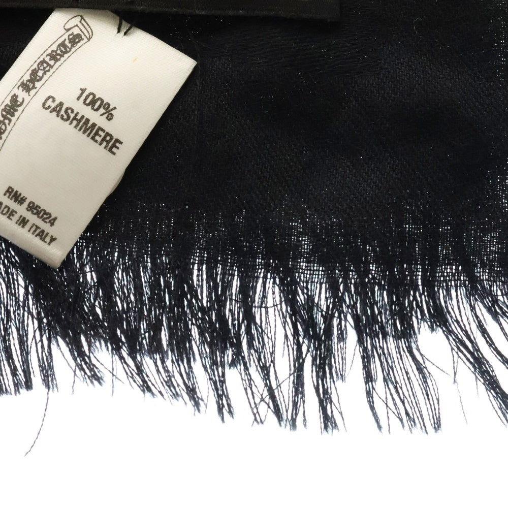 CHROME HEARTS(クロムハーツ) CH SCARF CASHMERE カシミヤ 大判スカーフ ストール ブラック