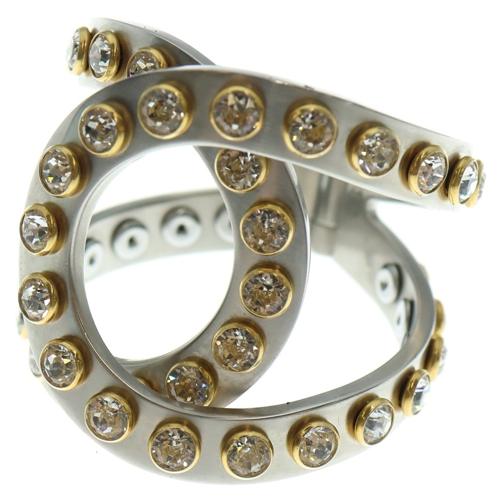 CHANEL(シャネル) CC ステンレス カフ ブレスレット シルバー