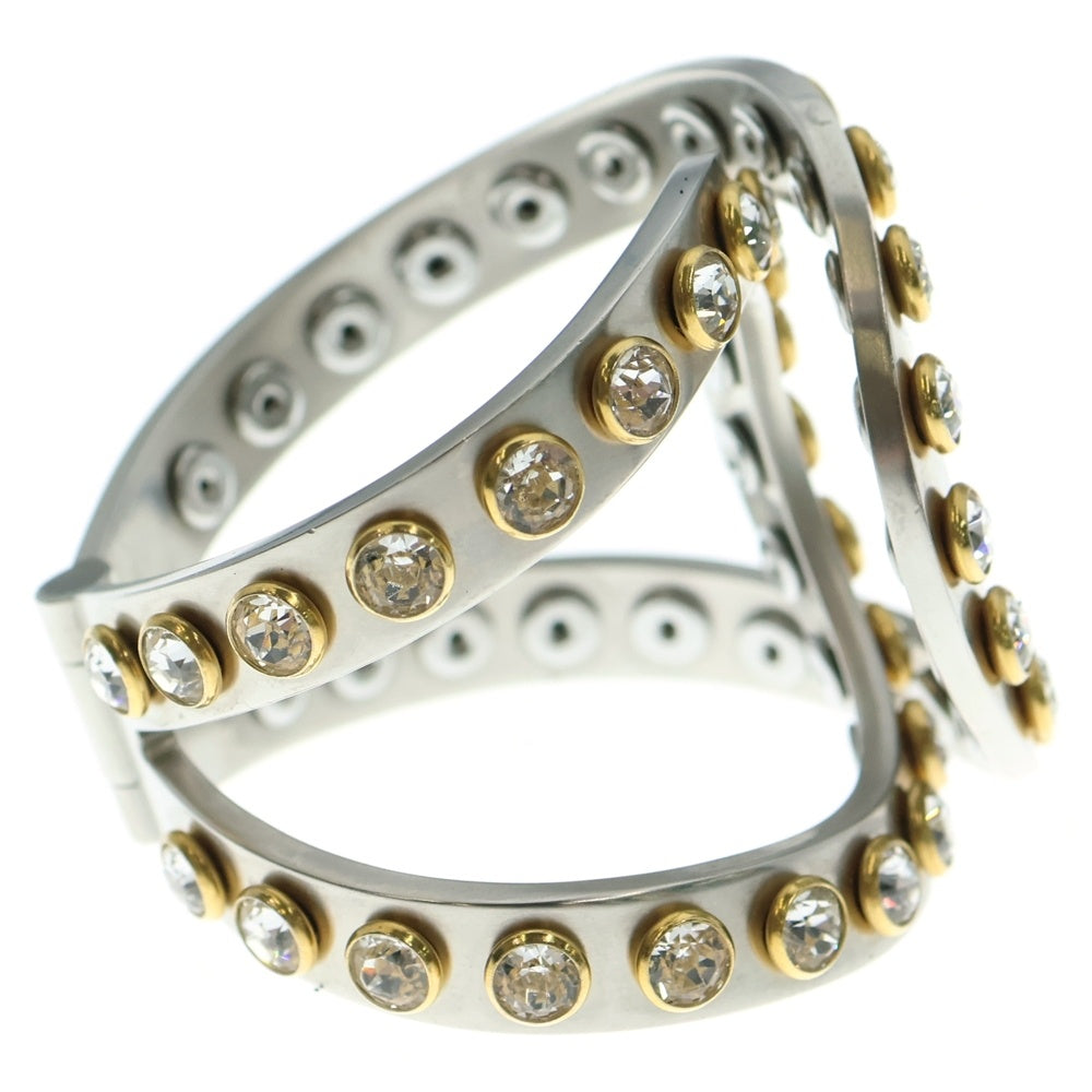 CHANEL(シャネル) CC ステンレス カフ ブレスレット シルバー