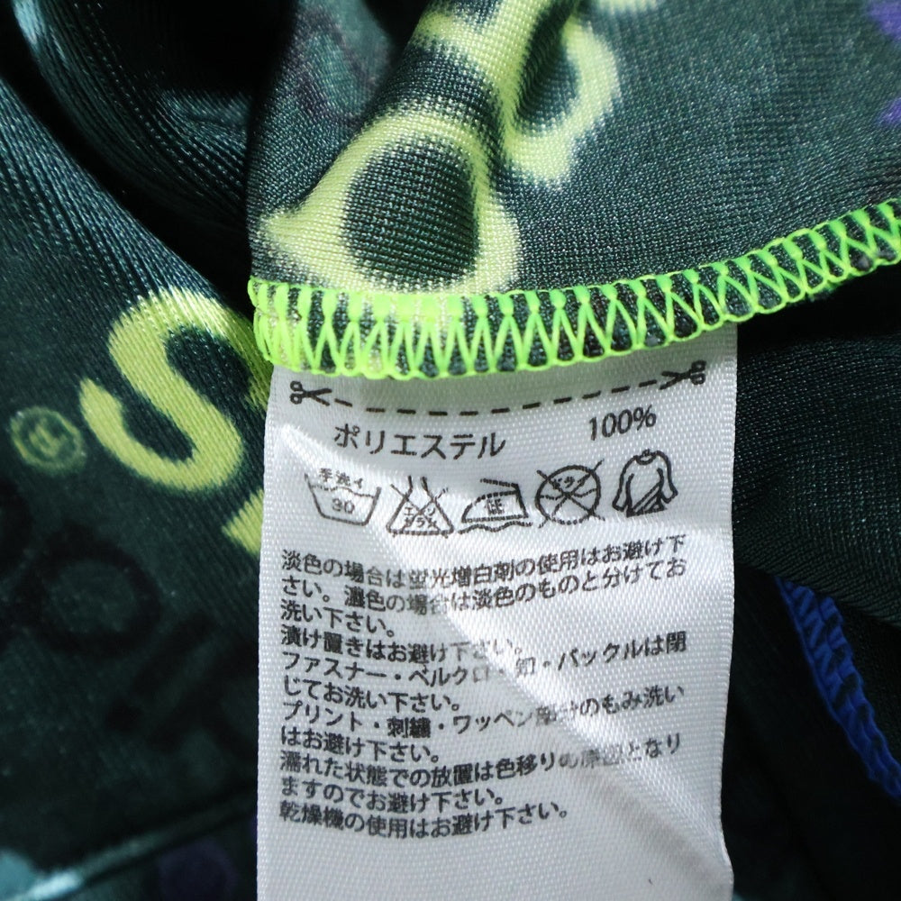 adidas(アディダス) ロゴ総柄 ナイロントラックジャケット グリーン