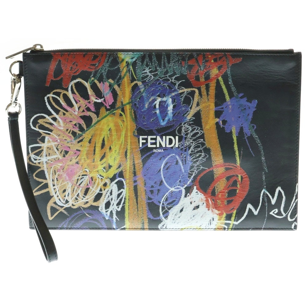 FENDI(フェンディ) グラフィティ ロゴ クラッチバッグ セカンドバッグマルチ 7N0110 AH8Q