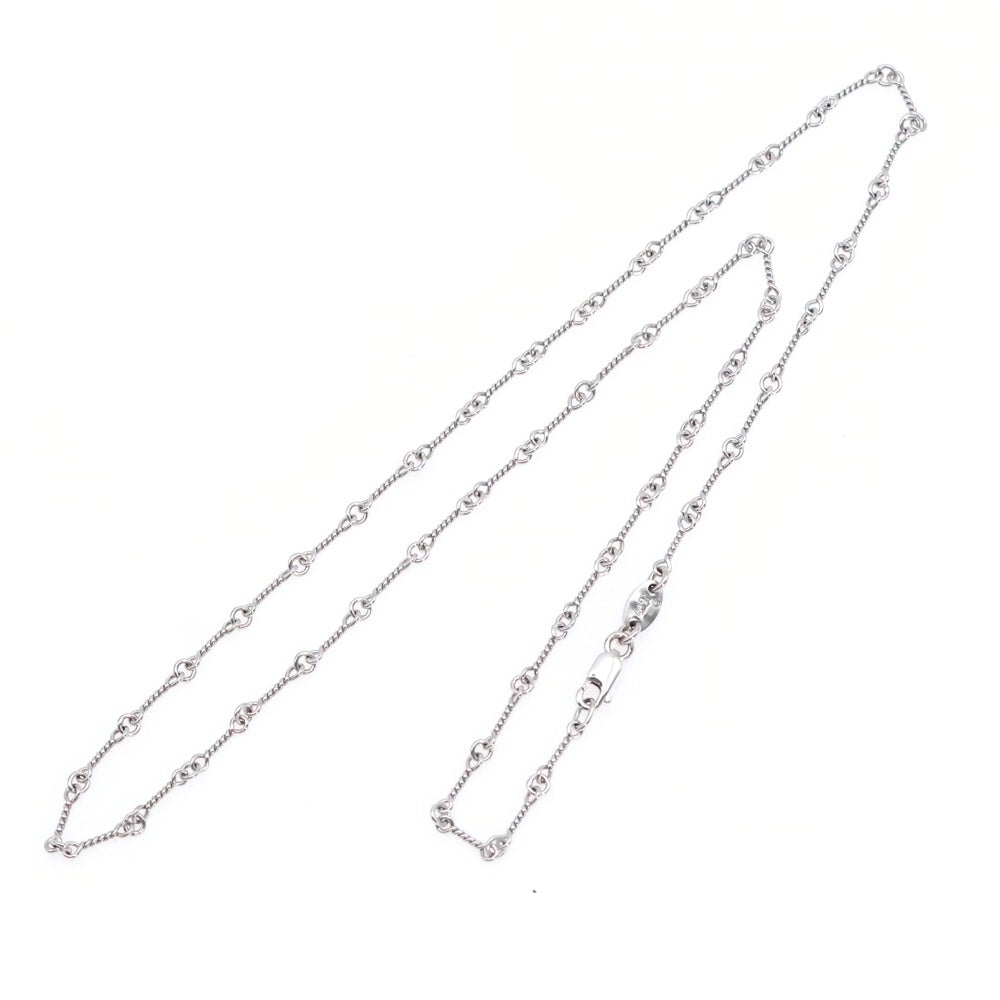 CHROME HEARTS(クロムハーツ) 18KWG NECKCHAIN T18 ツイストチェーンネックレス 18inch ホワイトゴールド BCA002