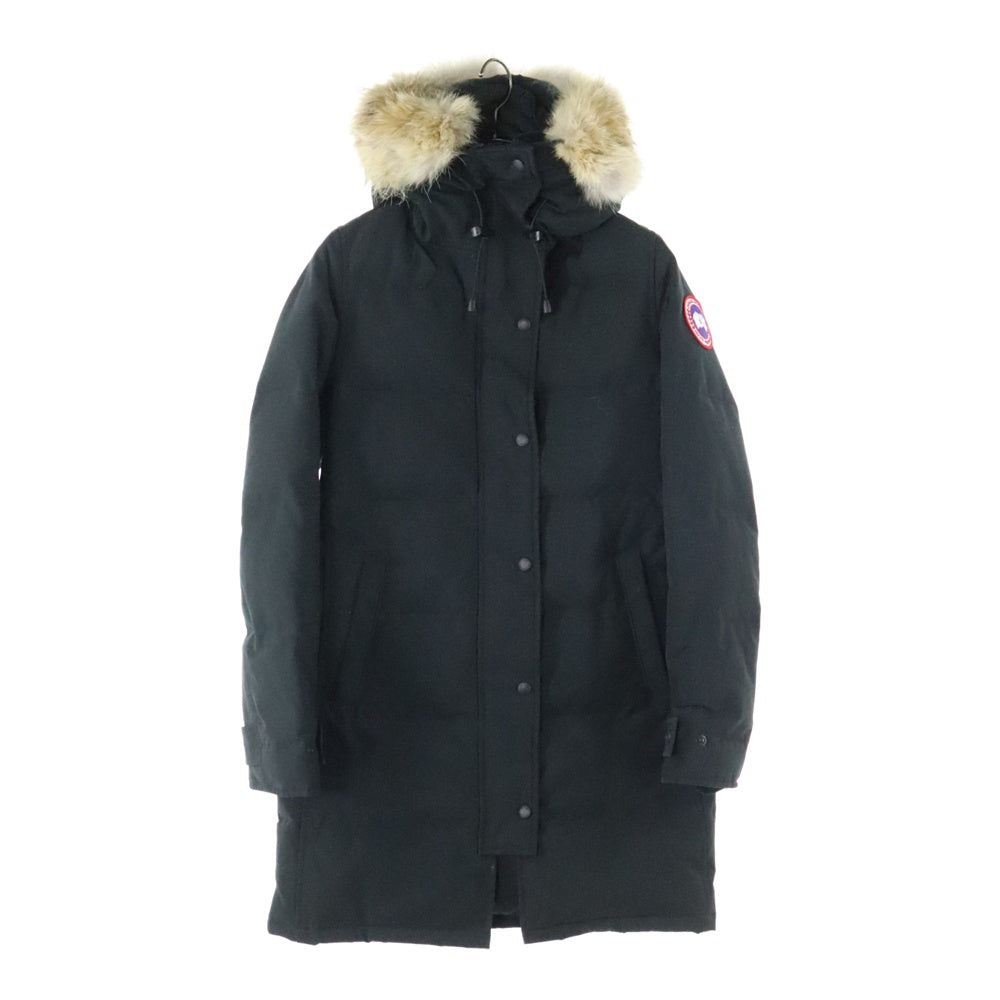 CANADA GOOSE(カナダグース) MACKENZIE PARKA ロゴワッペン ダウンジャケット ブラック レディース 2302JL