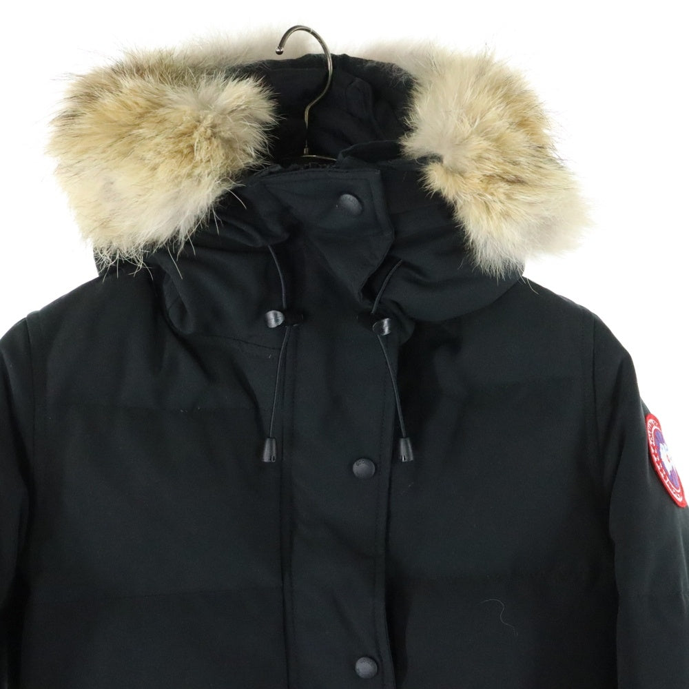 CANADA GOOSE(カナダグース) MACKENZIE PARKA ロゴワッペン ダウンジャケット ブラック レディース 2302JL