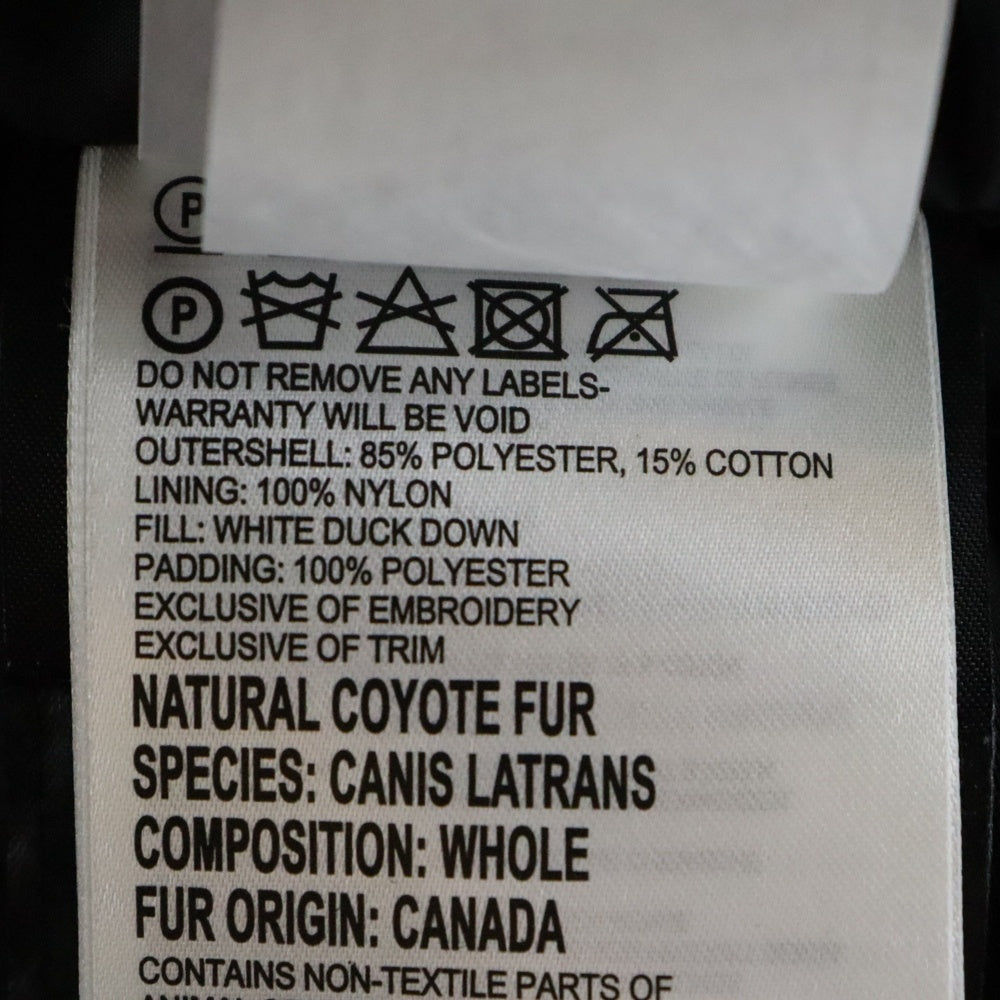 CANADA GOOSE(カナダグース) MACKENZIE PARKA ロゴワッペン ダウンジャケット ブラック レディース 2302JL