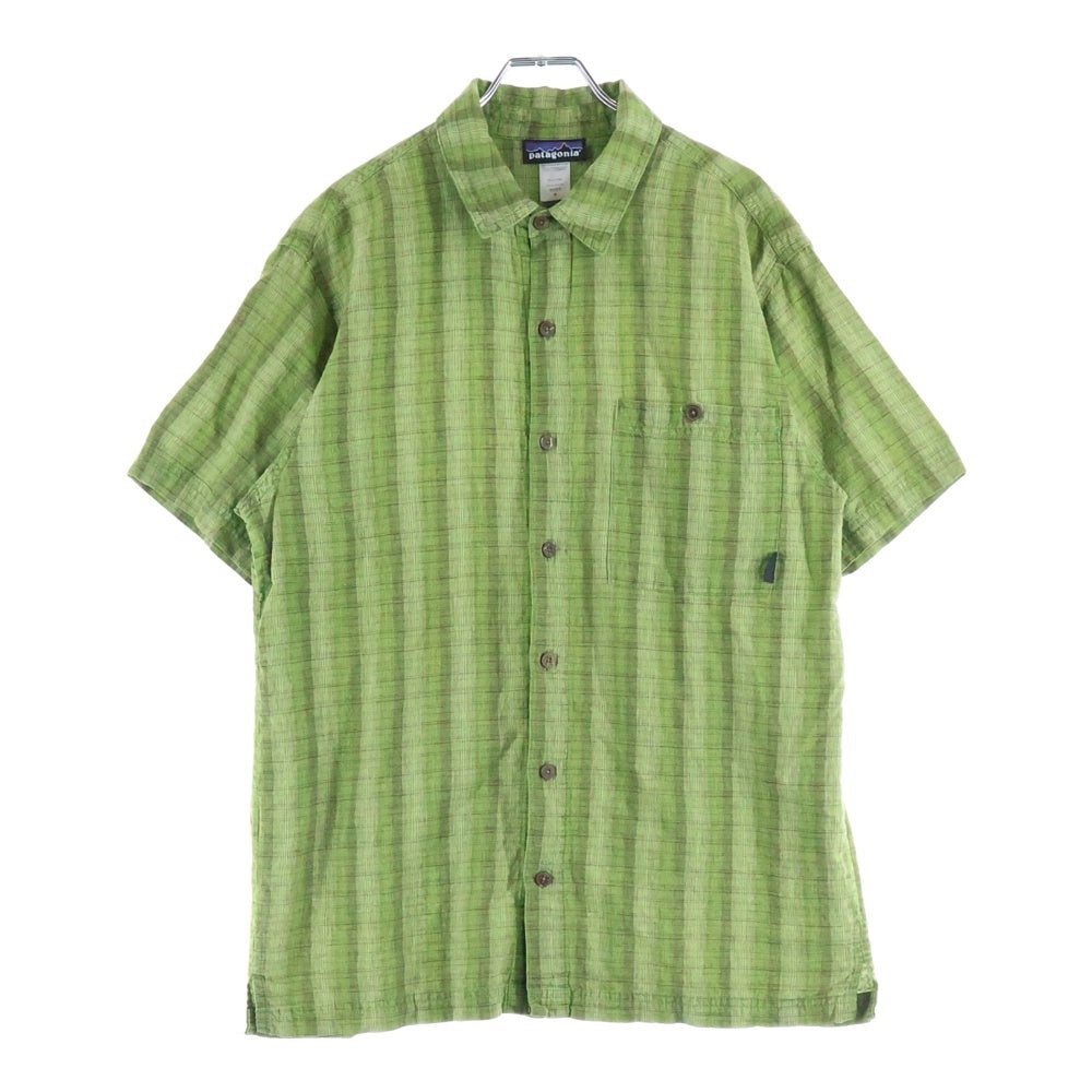 PATAGONIA(パタゴニア) CHECK SHIRTS チェック 開襟 半袖シャツ グリーン