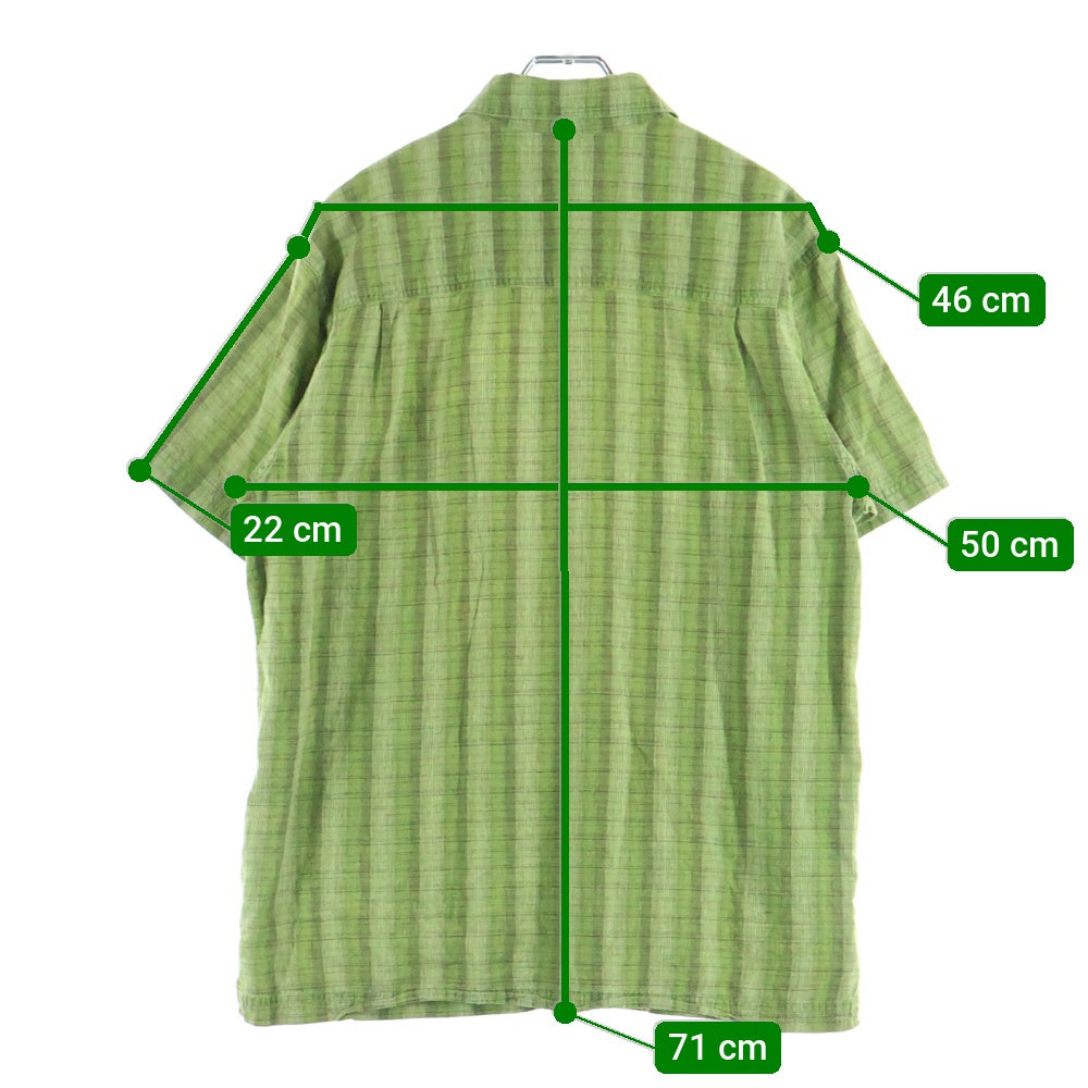 PATAGONIA(パタゴニア) CHECK SHIRTS チェック 開襟 半袖シャツ グリーン
