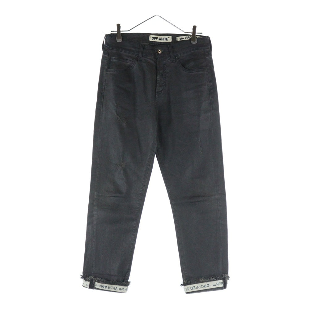 OFF-WHITE(オフホワイト) 16AW Denim Pants コーティング加工 デニムパンツ グレー