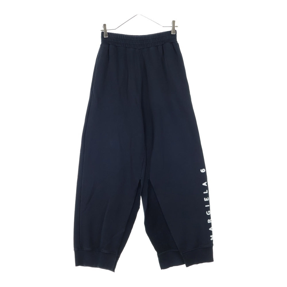 MM6 Maison Margiela(エムエムシックスメゾンマルジェラ) 23SS Sweatpants スリット スウェットパンツ ブラック レディース S52KA0397 S25537