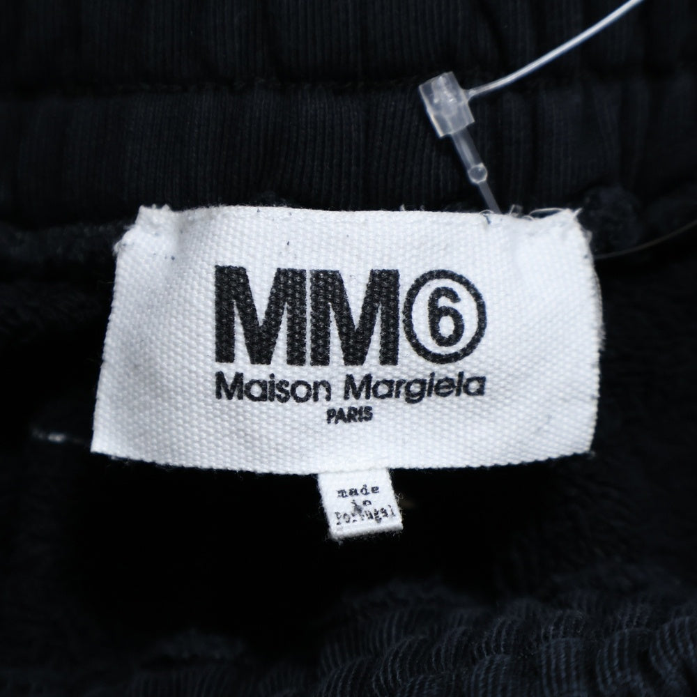 MM6 Maison Margiela(エムエムシックスメゾンマルジェラ) 23SS Sweatpants スリット スウェットパンツ ブラック レディース S52KA0397 S25537