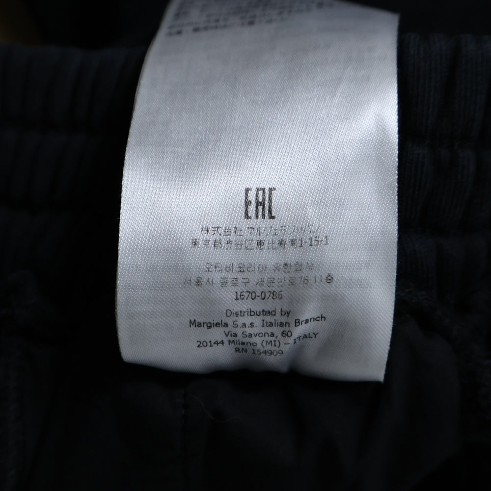 MM6 Maison Margiela(エムエムシックスメゾンマルジェラ) 23SS Sweatpants スリット スウェットパンツ ブラック レディース S52KA0397 S25537