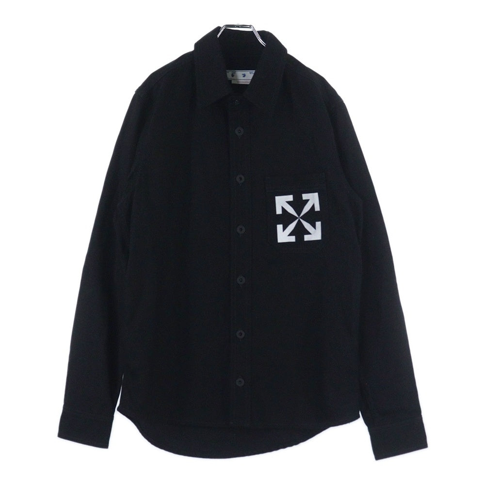 OFF-WHITE(オフホワイト) 22AW Single Arrow Denim Shirt 長袖デニムシャツ ブラック OMYD027C99DEN002
