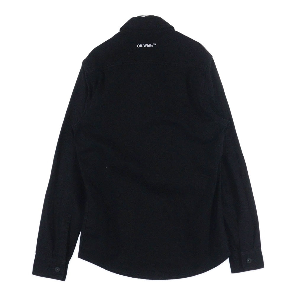 OFF-WHITE(オフホワイト) 22AW Single Arrow Denim Shirt 長袖デニムシャツ ブラック OMYD027C99DEN002